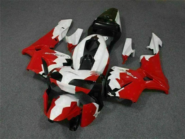 ABS 2003-2004 Red White Honda CBR600RR Replacement Motorcycle Fairings Canada ABS 2003-2004 Red White Honda CBR600RR Replacement Motorcycle Fairings Canada