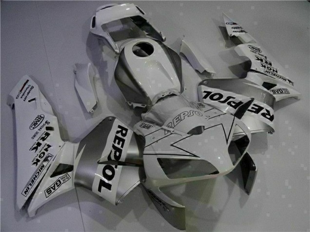 ABS 2003-2004 White Repsol Honda CBR600RR Motorcycle Replacement Fairings Canada ABS 2003-2004 White Repsol Honda CBR600RR Motorcycle Replacement Fairings Canada