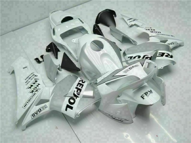 ABS 2003-2004 White Silver Repsol Honda CBR600RR Replacement Fairings Canada ABS 2003-2004 White Silver Repsol Honda CBR600RR Replacement Fairings Canada