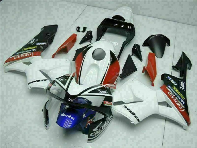 ABS 2003-2004 White Blue Honda CBR600RR Motorcylce Fairings Canada ABS 2003-2004 White Blue Honda CBR600RR Motorcylce Fairings Canada