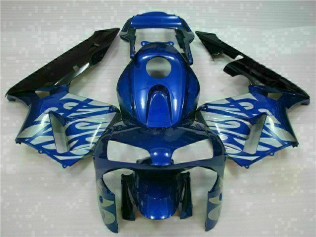 ABS 2003-2004 Blue with Silver Flame Honda CBR600RR Motorbike Fairing Canada ABS 2003-2004 Blue with Silver Flame Honda CBR600RR Motorbike Fairing Canada