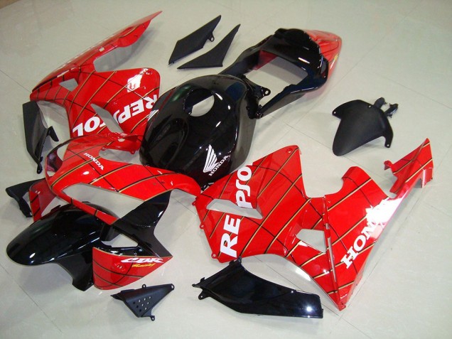 ABS 2003-2004 Black Spider Man Repsol Honda CBR600RR Motorcycle Fairing Kits Canada ABS 2003-2004 Black Spider Man Repsol Honda CBR600RR Motorcycle Fairing Kits Canada