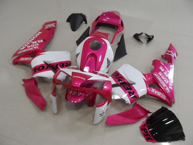 ABS 2003-2004 Pink Repsol Honda CBR600RR Bike Fairings Canada ABS 2003-2004 Pink Repsol Honda CBR600RR Bike Fairings Canada
