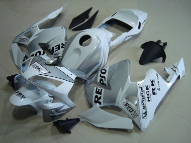ABS 2003-2004 Repsol White Silver Honda CBR600RR Motorcycle Fairings Kits Canada