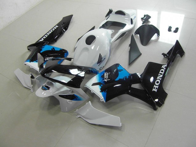 ABS 2003-2004 White Black Blue Honda CBR600RR Motorcycle Fairings Kit Canada ABS 2003-2004 White Black Blue Honda CBR600RR Motorcycle Fairings Kit Canada