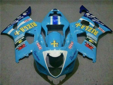 2003-2004 Blue Suzuki GSXR 1000 Bike Fairing Kit Canada