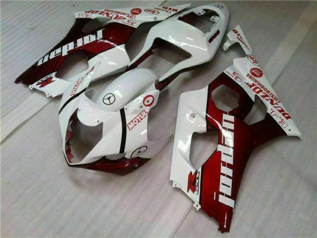 ABS 2003-2004 Red White Suzuki GSXR 1000 Motorcycle Bodywork Canada ABS 2003-2004 Red White Suzuki GSXR 1000 Motorcycle Bodywork Canada