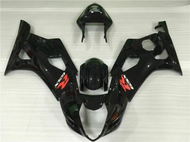 ABS 2003-2004 Glossy Black Suzuki GSXR 1000 Motor Fairings Canada