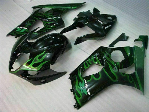 ABS 2003-2004 Green Black Suzuki GSXR 1000 Motorbike Fairing Canada ABS 2003-2004 Green Black Suzuki GSXR 1000 Motorbike Fairing Canada
