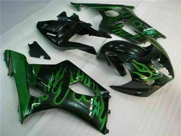 ABS 2003-2004 Green Black Suzuki GSXR 1000 Motorbike Fairing Canada ABS 2003-2004 Green Black Suzuki GSXR 1000 Motorbike Fairing Canada