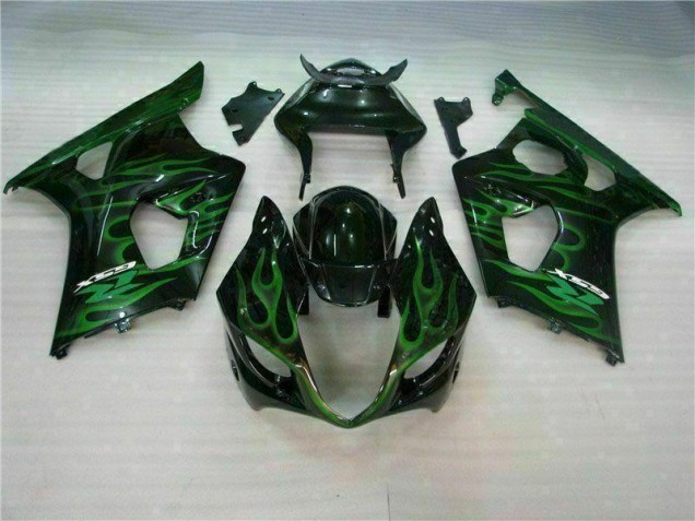 ABS 2003-2004 Green Black Suzuki GSXR 1000 Motorbike Fairing Canada ABS 2003-2004 Green Black Suzuki GSXR 1000 Motorbike Fairing Canada