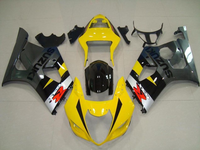 ABS 2003-2004 Yellow Grey Suzuki GSXR 1000 Motorcycle Fairing Kits Canada ABS 2003-2004 Yellow Grey Suzuki GSXR 1000 Motorcycle Fairing Kits Canada