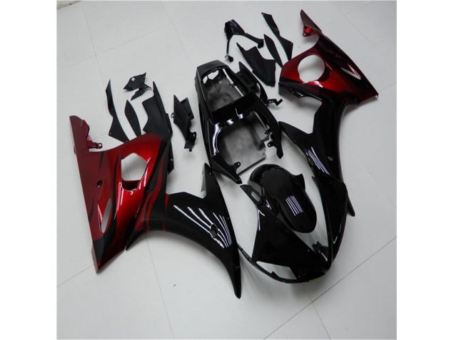 ABS 2003-2005 Black Red Yamaha YZF R6 Motorcycle Replacement Fairings Canada ABS 2003-2005 Black Red Yamaha YZF R6 Motorcycle Replacement Fairings Canada