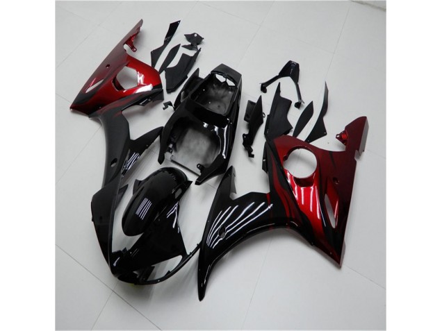 ABS 2003-2005 Black Red Yamaha YZF R6 Motorcycle Replacement Fairings Canada ABS 2003-2005 Black Red Yamaha YZF R6 Motorcycle Replacement Fairings Canada