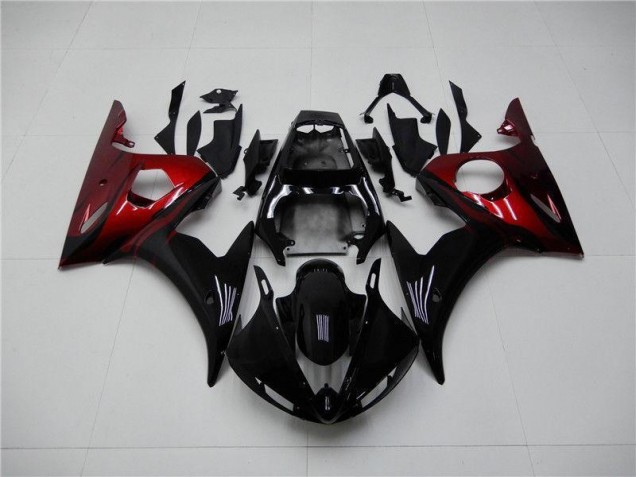 ABS 2003-2005 Black Red Yamaha YZF R6 Motorcycle Replacement Fairings Canada ABS 2003-2005 Black Red Yamaha YZF R6 Motorcycle Replacement Fairings Canada