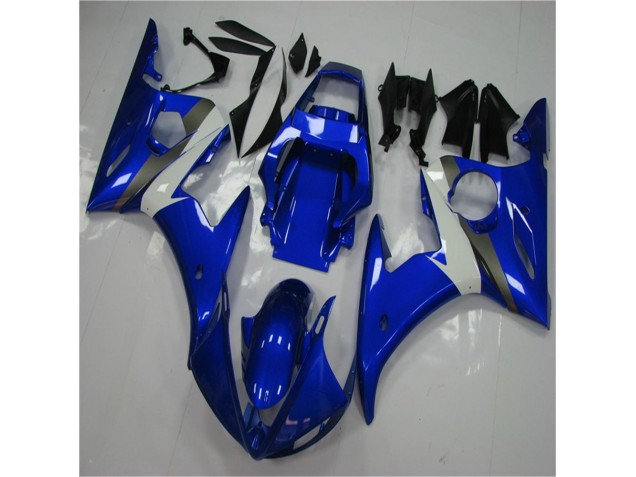 ABS 2003-2005 Blue White Yamaha YZF R6 Replacement Fairings Canada ABS 2003-2005 Blue White Yamaha YZF R6 Replacement Fairings Canada