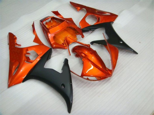 ABS 2003-2005 Orange Black Yamaha YZF R6 Motorcycle Fairings Canada ABS 2003-2005 Orange Black Yamaha YZF R6 Motorcycle Fairings Canada