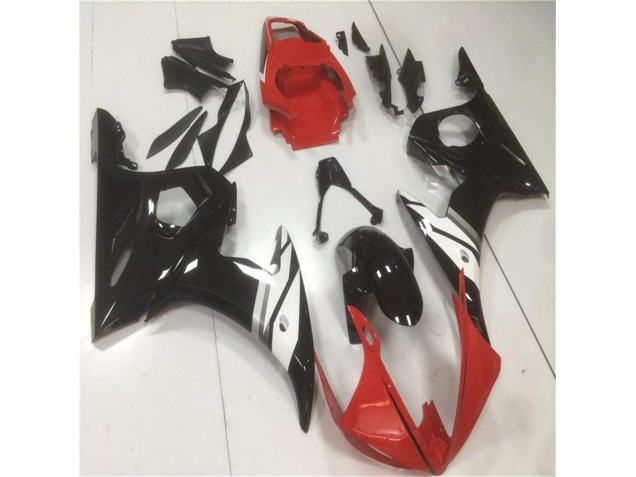 ABS 2003-2005 Red Black White Yamaha YZF R6 Motorbike Fairings Canada ABS 2003-2005 Red Black White Yamaha YZF R6 Motorbike Fairings Canada