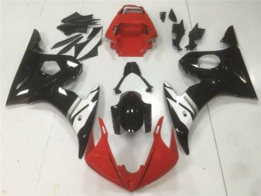 ABS 2003-2005 Red Black White Yamaha YZF R6 Motorbike Fairings Canada
