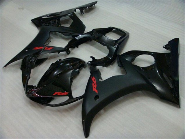 ABS 2003-2005 Black Yamaha YZF R6 Replacement Motorcycle Fairings Canada ABS 2003-2005 Black Yamaha YZF R6 Replacement Motorcycle Fairings Canada