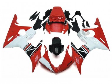 ABS 2003-2005 Red White Black Yamaha YZF R6 Motorcycle Fairings Kits Canada