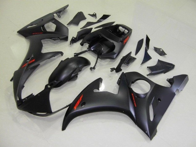 ABS 2003-2005 Matte Black Red Decals Yamaha YZF R6 Motorbike Fairing Canada ABS 2003-2005 Matte Black Red Decals Yamaha YZF R6 Motorbike Fairing Canada