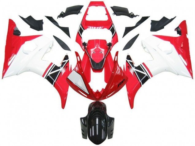 ABS 2003-2005 Red White Black Yamaha YZF R6 Motorcycle Bodywork Canada