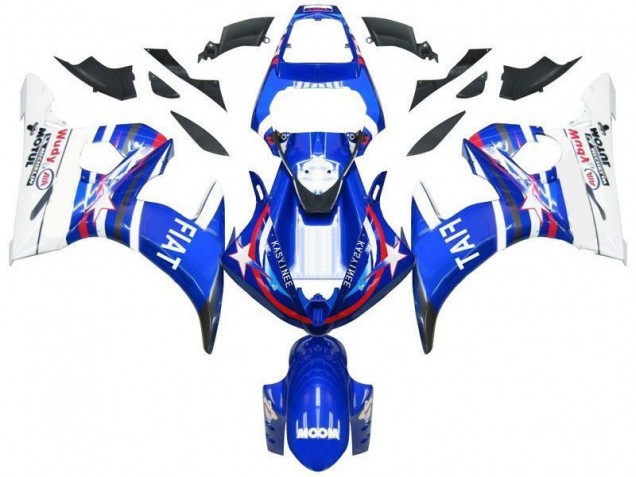 ABS 2003-2005 Blue Star Fiat Yamaha YZF R6 Motorcycle Fairing Canada ABS 2003-2005 Blue Star Fiat Yamaha YZF R6 Motorcycle Fairing Canada