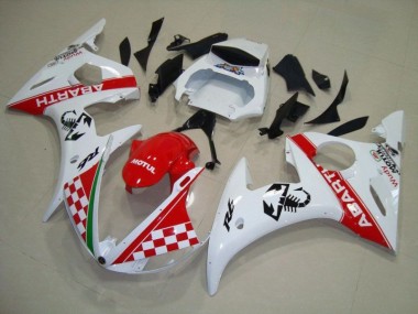 ABS 2003-2005 Red White Yamaha YZF R6 Motorbike Fairing Kits & Bodywork Canada