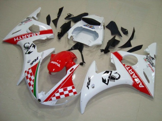 ABS 2003-2005 Red White Yamaha YZF R6 Motorbike Fairing Kits & Bodywork Canada ABS 2003-2005 Red White Yamaha YZF R6 Motorbike Fairing Kits & Bodywork Canada