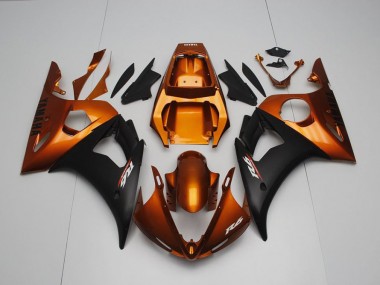 ABS 2003-2005 Brown and Matte Black Yamaha YZF R6 Bike Fairings Canada