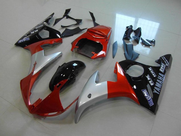 ABS 2003-2005 Orange Silver Black Yamaha YZF R6 Bike Fairings Canada ABS 2003-2005 Orange Silver Black Yamaha YZF R6 Bike Fairings Canada
