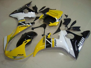 ABS 2003-2005 Yellow Aniversary Yamaha YZF R6 Motorcycle Fairings Canada