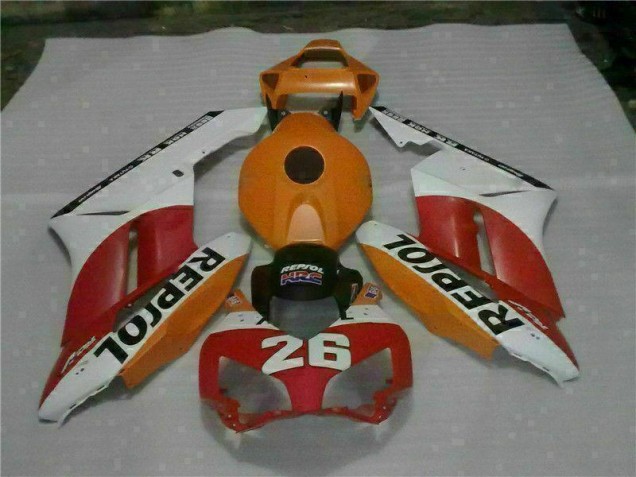 ABS 2004-2005 Orange Red Repsol 26 Honda CBR1000RR Motorcycle Bodywork Canada ABS 2004-2005 Orange Red Repsol 26 Honda CBR1000RR Motorcycle Bodywork Canada
