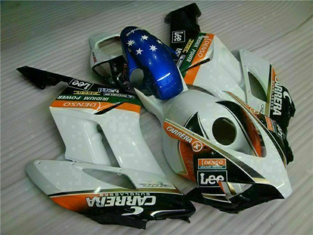 ABS 2004-2005 White Blue Honda CBR1000RR Replacement Fairings Canada ABS 2004-2005 White Blue Honda CBR1000RR Replacement Fairings Canada
