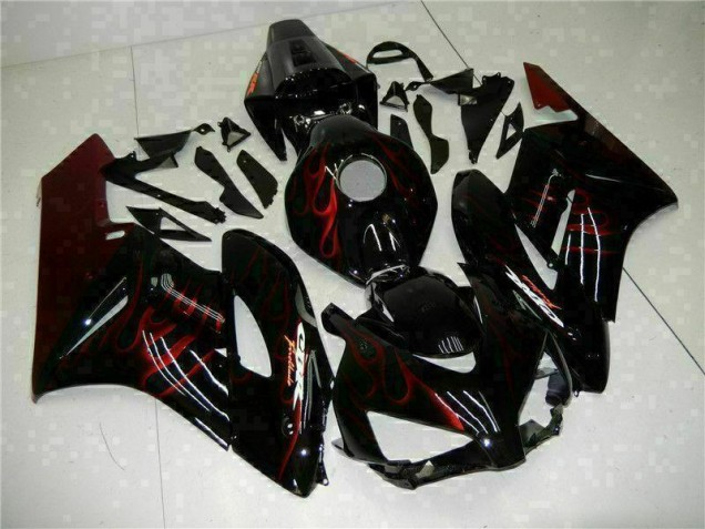 ABS 2004-2005 Red Flame Black Honda CBR1000RR Replacement Fairings Canada ABS 2004-2005 Red Flame Black Honda CBR1000RR Replacement Fairings Canada