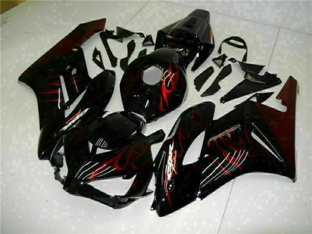 ABS 2004-2005 Red Flame Black Honda CBR1000RR Replacement Fairings Canada ABS 2004-2005 Red Flame Black Honda CBR1000RR Replacement Fairings Canada