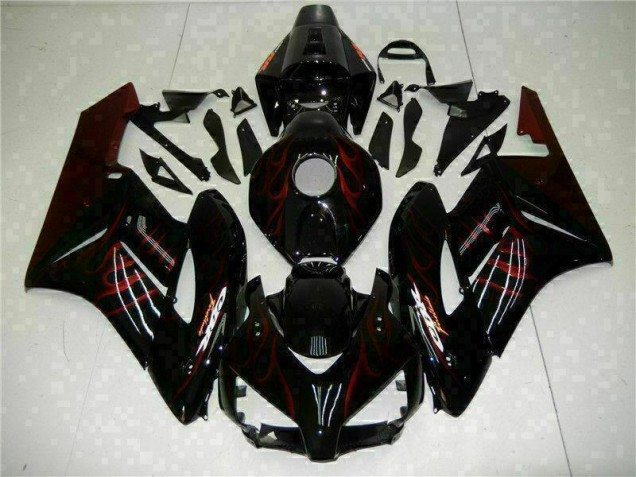 ABS 2004-2005 Red Flame Black Honda CBR1000RR Replacement Fairings Canada ABS 2004-2005 Red Flame Black Honda CBR1000RR Replacement Fairings Canada