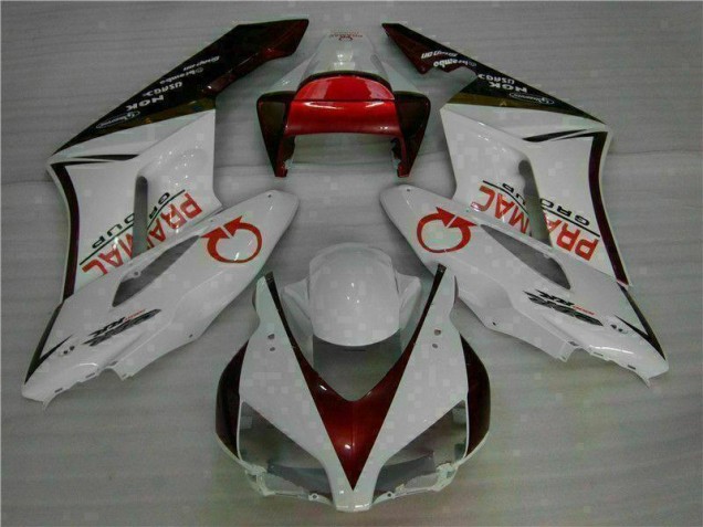 ABS 2004-2005 White Red Honda CBR1000RR Moto Fairings Canada ABS 2004-2005 White Red Honda CBR1000RR Moto Fairings Canada