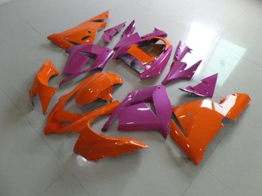 ABS 2003-2005 Orange and Pink Kawasaki ZX10R Motorcycle Bodywork Canada