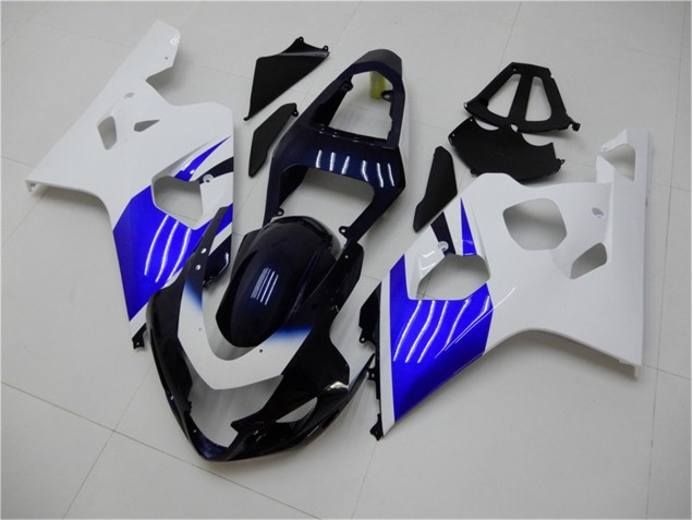 ABS 2004-2005 White Blue Suzuki GSXR 600/750 Replacement Motorcycle Fairings Canada ABS 2004-2005 White Blue Suzuki GSXR 600/750 Replacement Motorcycle Fairings Canada