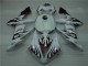ABS 2004-2006 White Red Flame Yamaha YZF R1 Motorcyle Fairings Canada