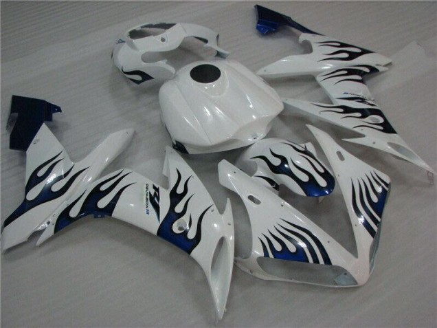 ABS 2004-2006 White Blue Flame Yamaha YZF R1 Replacement Fairings Canada ABS 2004-2006 White Blue Flame Yamaha YZF R1 Replacement Fairings Canada