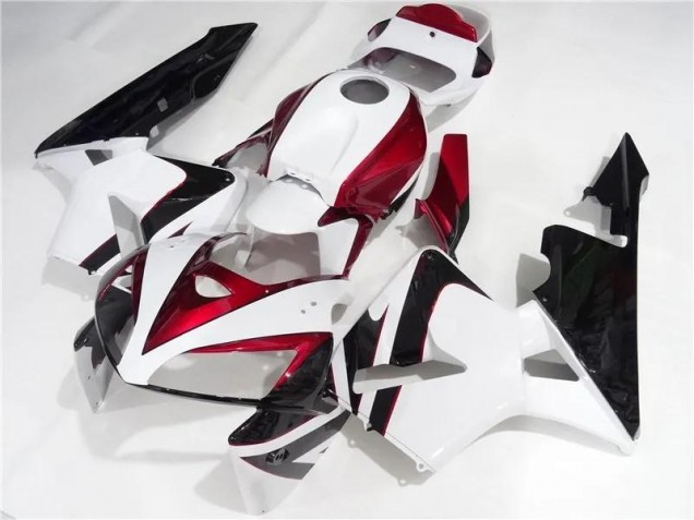 ABS 2005-2006 Red White Black Honda CBR600RR Motorcycle Fairing Canada ABS 2005-2006 Red White Black Honda CBR600RR Motorcycle Fairing Canada