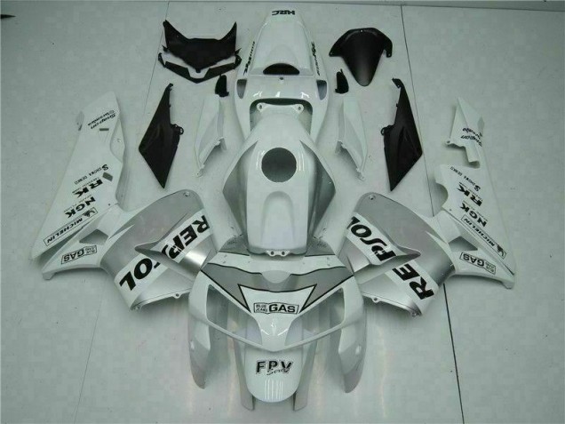 ABS 2005-2006 White Repsol Honda CBR600RR Bike Fairings & Bodywork Canada ABS 2005-2006 White Repsol Honda CBR600RR Bike Fairings & Bodywork Canada