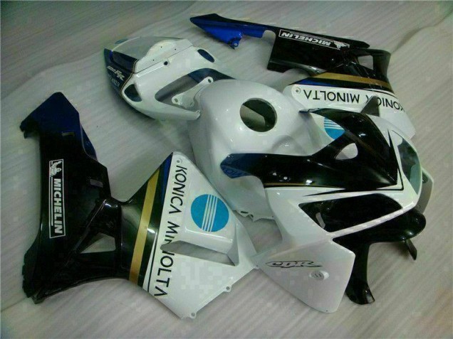 ABS 2005-2006 White Black Honda CBR600RR Replacement Motorcycle Fairings Canada ABS 2005-2006 White Black Honda CBR600RR Replacement Motorcycle Fairings Canada