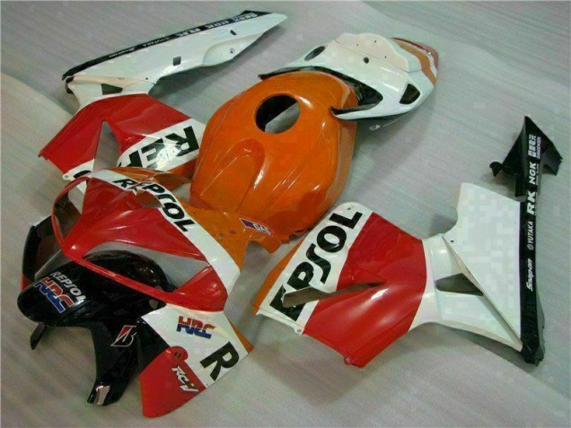 ABS 2005-2006 Orange Black Repsol Honda CBR600RR Motorcycle Bodywork Canada ABS 2005-2006 Orange Black Repsol Honda CBR600RR Motorcycle Bodywork Canada
