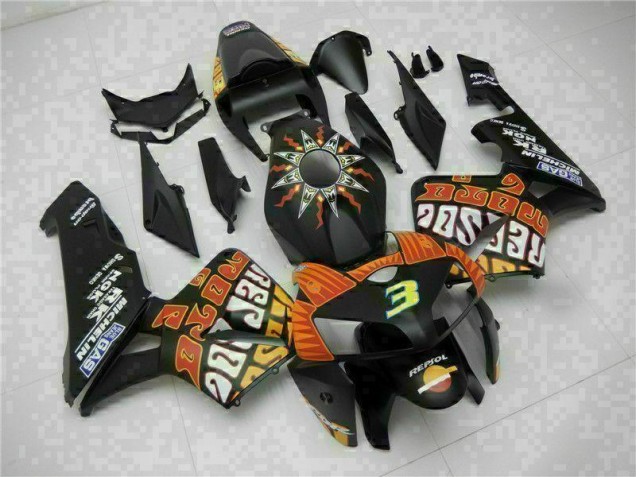 ABS 2005-2006 Black Honda CBR600RR Motorbike Fairing Canada ABS 2005-2006 Black Honda CBR600RR Motorbike Fairing Canada