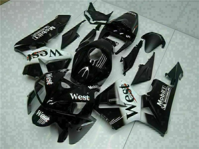 ABS 2005-2006 Black West Honda CBR600RR Motorbike Fairing Kits Canada ABS 2005-2006 Black West Honda CBR600RR Motorbike Fairing Kits Canada