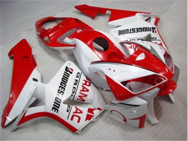 ABS 2005-2006 Red White Honda CBR600RR Bike Fairings Canada ABS 2005-2006 Red White Honda CBR600RR Bike Fairings Canada